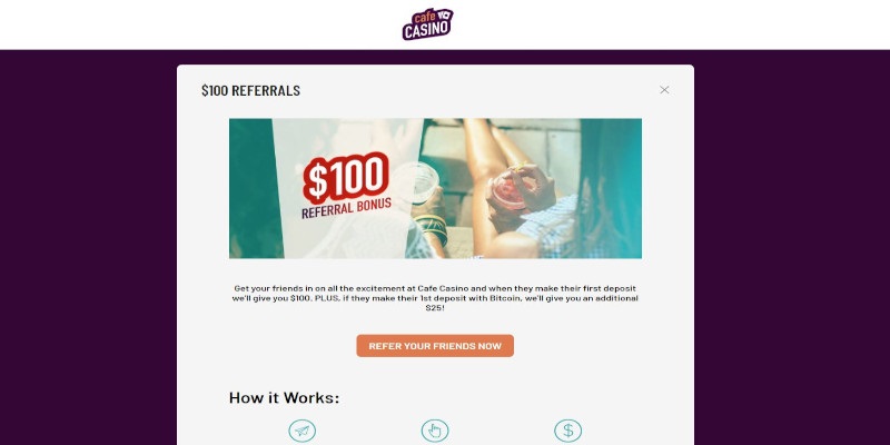 Cafe Casino Referral